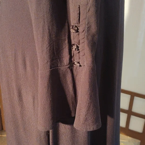 Loft Black A-line Dress Mock Neck Swing Dress Sz 16 NWT - Picture 11 of 14